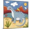 Baby Dippy The Diplodocus-Sophie Harding-Mounted Giclee Print