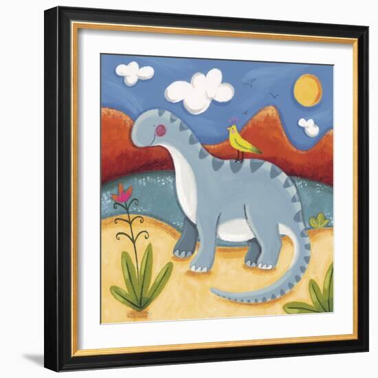 Baby Dippy The Diplodocus-Sophie Harding-Framed Giclee Print