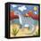 Baby Dippy The Diplodocus-Sophie Harding-Framed Stretched Canvas