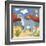 Baby Dippy The Diplodocus-Sophie Harding-Framed Art Print