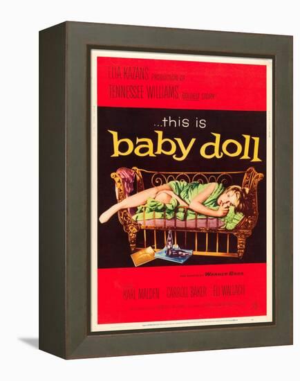 Baby Doll, Carroll Baker on US poster art, 1956-null-Framed Stretched Canvas