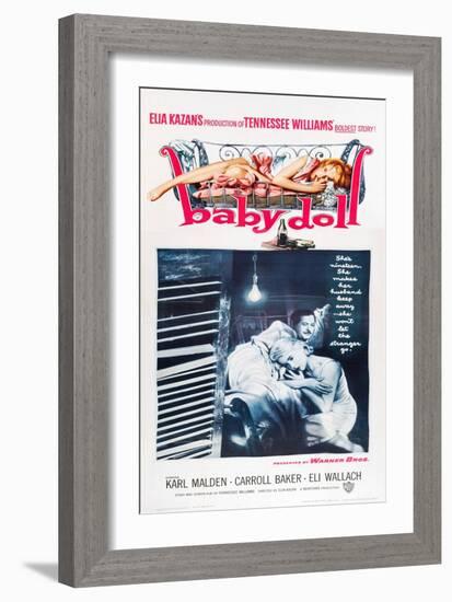 Baby Doll, Eli Wallach, Carroll Baker, 1956-null-Framed Art Print