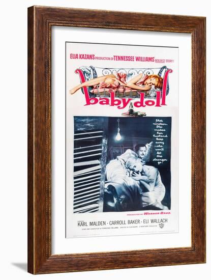 Baby Doll, Eli Wallach, Carroll Baker, 1956-null-Framed Art Print