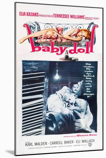 Baby Doll, Eli Wallach, Carroll Baker, 1956-null-Mounted Art Print