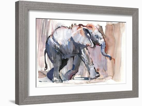 Baby Elephant, 2012-Mark Adlington-Framed Giclee Print