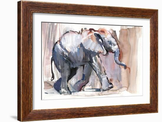 Baby Elephant, 2012-Mark Adlington-Framed Giclee Print