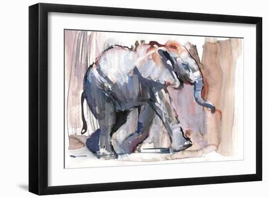 Baby Elephant, 2012-Mark Adlington-Framed Giclee Print