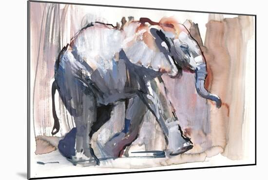 Baby Elephant, 2012-Mark Adlington-Mounted Giclee Print