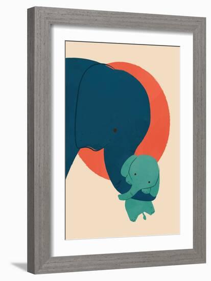 Baby Elephant 2-Jay Fleck-Framed Art Print