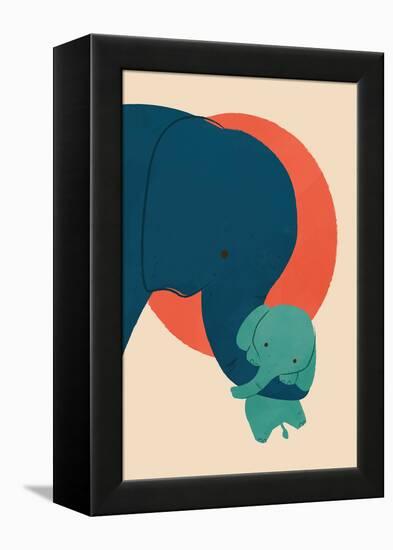 Baby Elephant 2-Jay Fleck-Framed Stretched Canvas