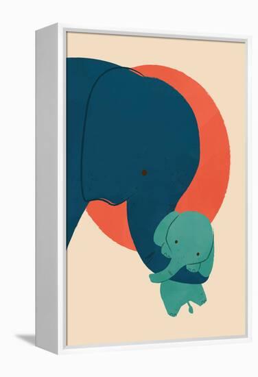 Baby Elephant 2-Jay Fleck-Framed Stretched Canvas