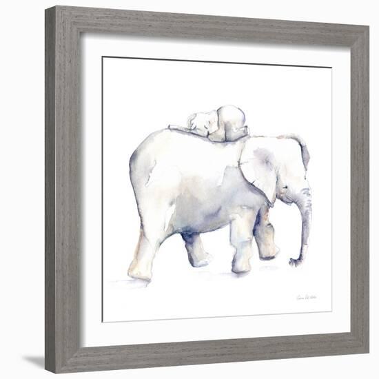 Baby Elephant Love III-Aimee Del Valle-Framed Premium Giclee Print