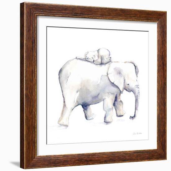 Baby Elephant Love III-Aimee Del Valle-Framed Premium Giclee Print