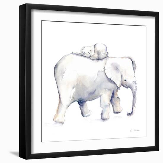 Baby Elephant Love III-Aimee Del Valle-Framed Premium Giclee Print