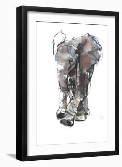 Baby Elephant Study-Mark Adlington-Framed Giclee Print