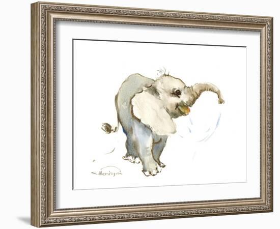 Baby Elephant-Suren Nersisyan-Framed Art Print