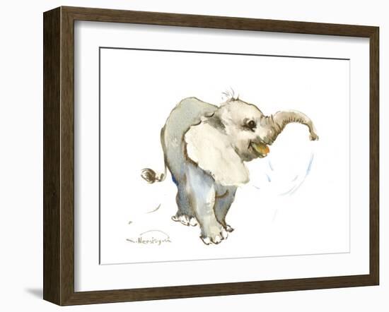 Baby Elephant-Suren Nersisyan-Framed Art Print