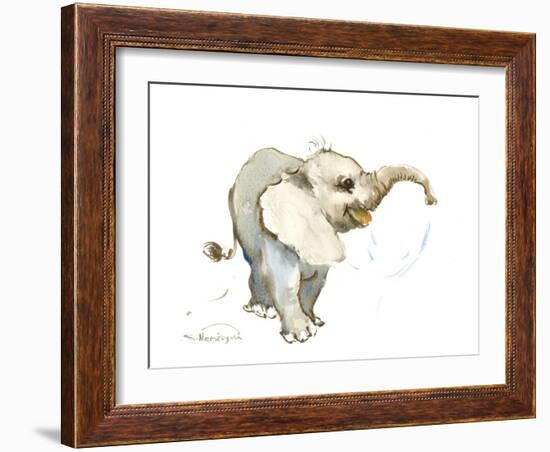 Baby Elephant-Suren Nersisyan-Framed Art Print
