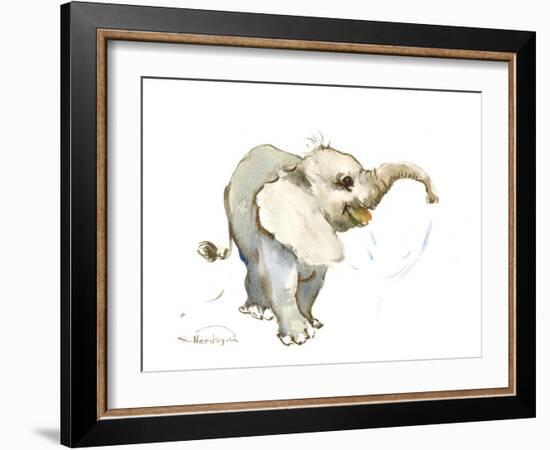 Baby Elephant-Suren Nersisyan-Framed Art Print