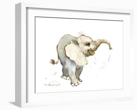 Baby Elephant-Suren Nersisyan-Framed Art Print