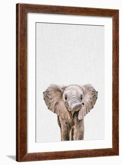 Baby Elephant-Tai Prints-Framed Art Print