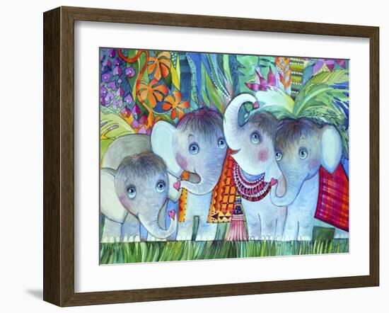 Baby Elephant-Oxana Zaika-Framed Giclee Print