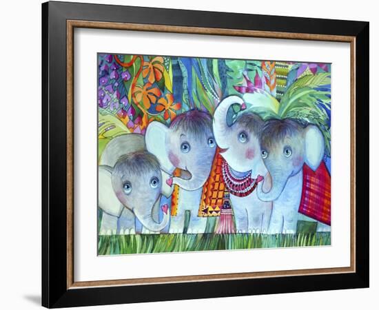 Baby Elephant-Oxana Zaika-Framed Giclee Print