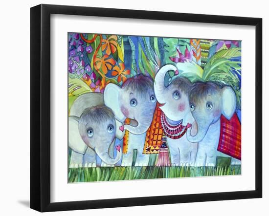 Baby Elephant-Oxana Zaika-Framed Giclee Print