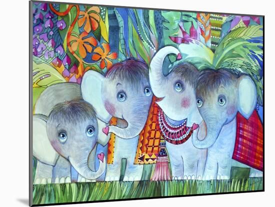Baby Elephant-Oxana Zaika-Mounted Giclee Print