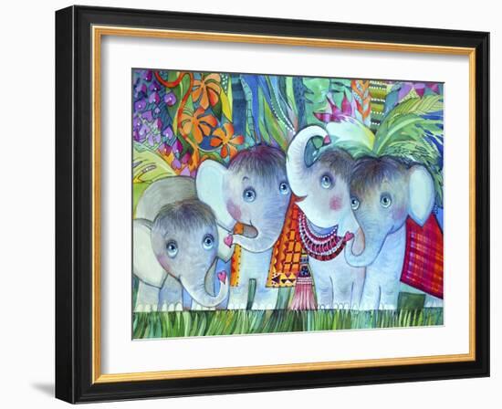 Baby Elephant-Oxana Zaika-Framed Giclee Print