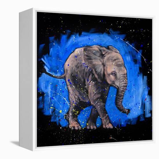 Baby Elephant-null-Framed Stretched Canvas