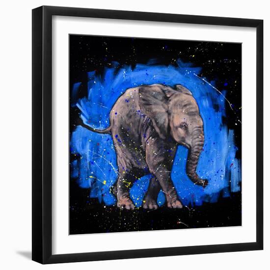 Baby Elephant-null-Framed Art Print