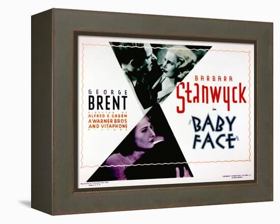 Baby Face, Douglass Dumbrille, Barbara Stanwyck, 1933-null-Framed Stretched Canvas