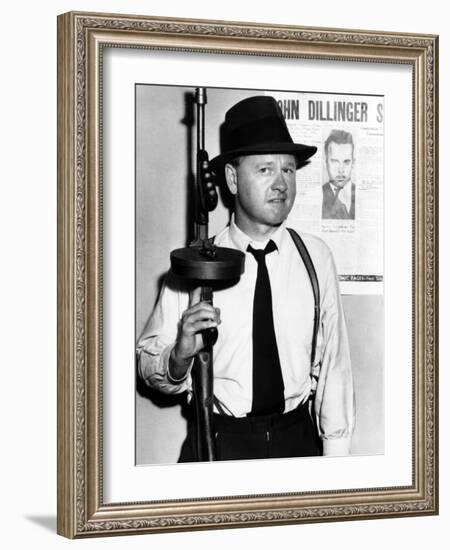 Baby Face Nelson, Mickey Rooney, 1957-null-Framed Photo