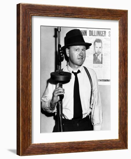 Baby Face Nelson, Mickey Rooney, 1957-null-Framed Photo