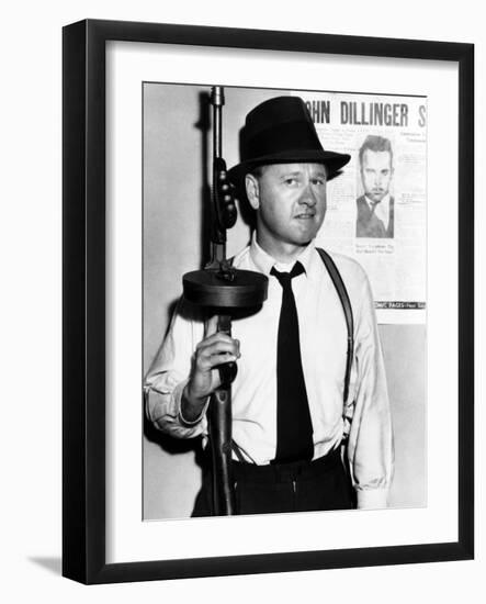 Baby Face Nelson, Mickey Rooney, 1957-null-Framed Photo