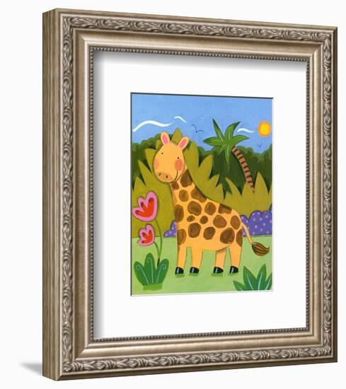 Baby Giraffe-Sophie Harding-Framed Art Print