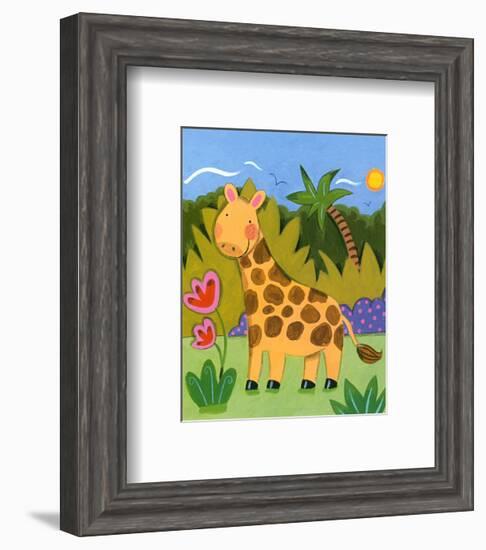 Baby Giraffe-Sophie Harding-Framed Art Print