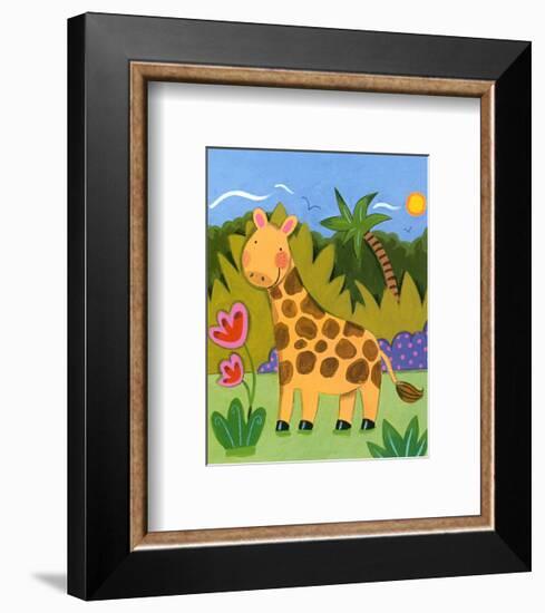 Baby Giraffe-Sophie Harding-Framed Art Print