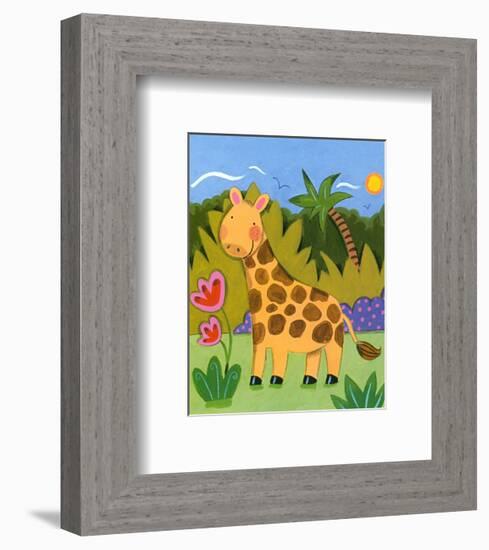 Baby Giraffe-Sophie Harding-Framed Art Print