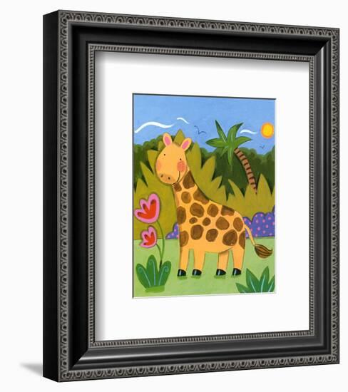 Baby Giraffe-Sophie Harding-Framed Art Print