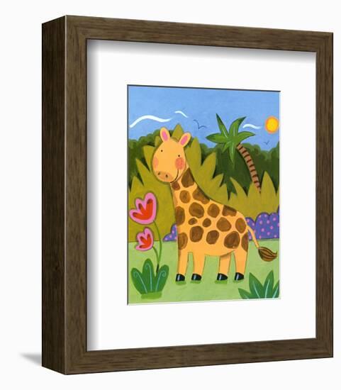 Baby Giraffe-Sophie Harding-Framed Art Print