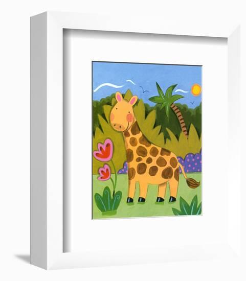 Baby Giraffe-Sophie Harding-Framed Art Print