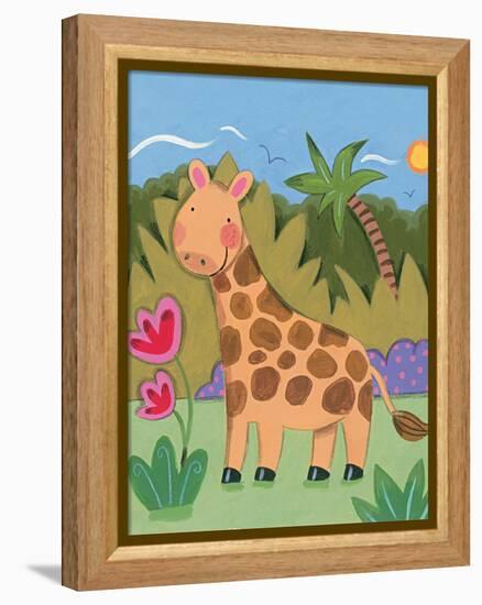 Baby Giraffe-Sophie Harding-Framed Stretched Canvas