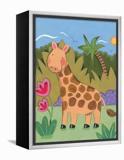 Baby Giraffe-Sophie Harding-Framed Stretched Canvas