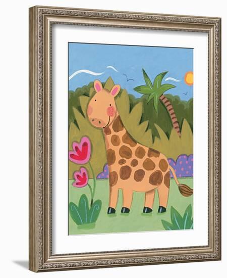 Baby Giraffe-Sophie Harding-Framed Art Print