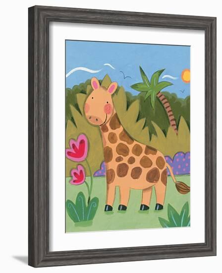 Baby Giraffe-Sophie Harding-Framed Art Print