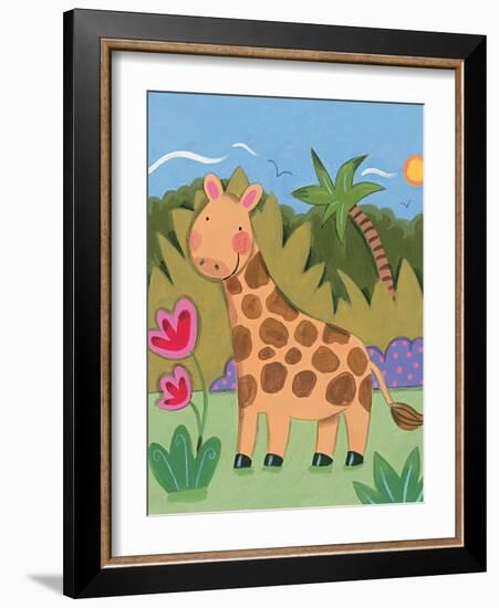 Baby Giraffe-Sophie Harding-Framed Art Print