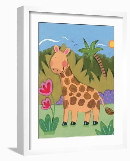 Baby Giraffe-Sophie Harding-Framed Art Print