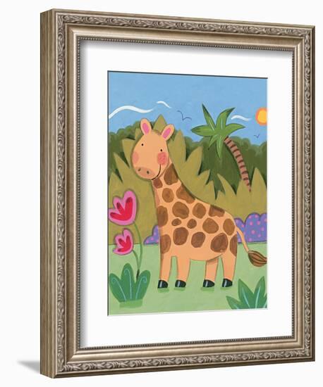 Baby Giraffe-Sophie Harding-Framed Art Print